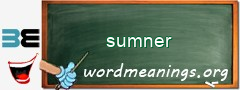 WordMeaning blackboard for sumner